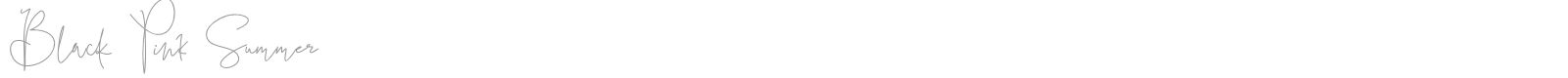 Black Pink Summer font preview